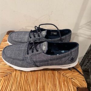 Women’s Skechers Blue/Gray Casual Loafers Size 10